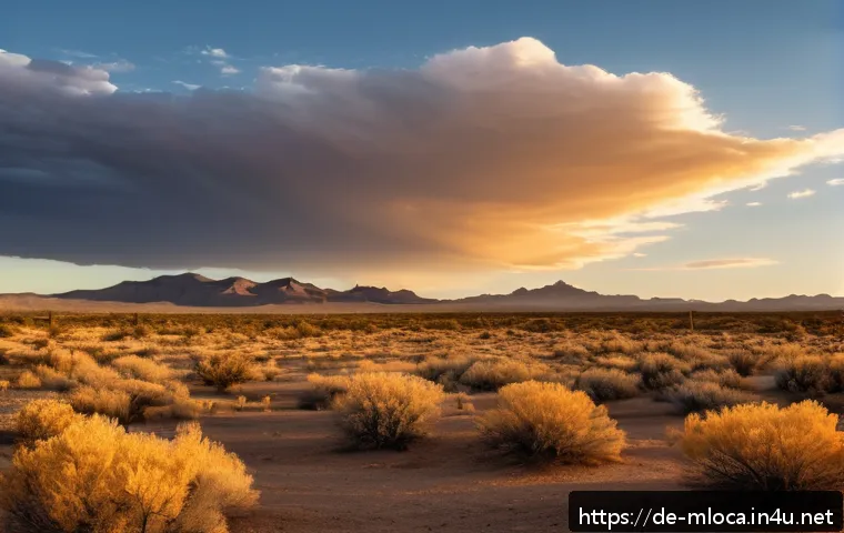 코엔 형제 영화 촬영된 지역 - A vast desert landscape at sunset in Marfa, Texas, featuring minimalist adobe-style architecture wit...